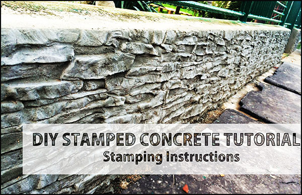 DIY Tutorial For Stamped Concrete Stamping Instructions