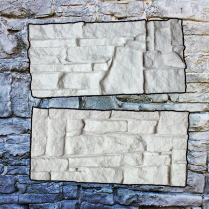 Rustic rock southern ledgestone silicone stamps for vertical stamped concrete